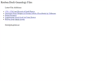 Tablet Screenshot of genealogy.drefs.net